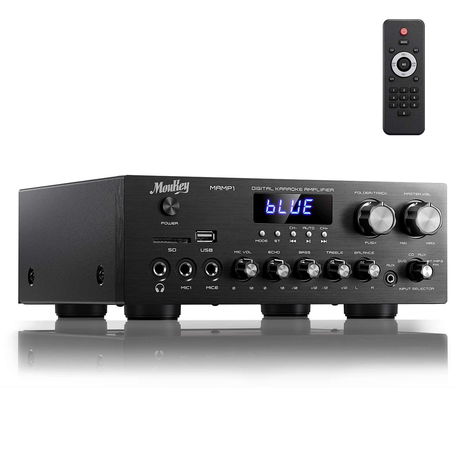 Moukey MAMP1 Stereo Receiver Audio Amplifier Bluetooth 400W 2 Channel | Upgrade