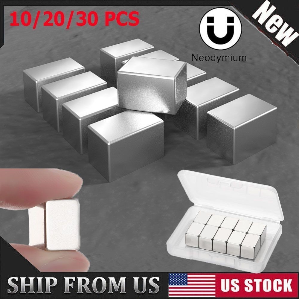 10/20/30 PCS N38 Magnets Block Cube Rare Earth Neodymium Magnetic 15*10*10mm US