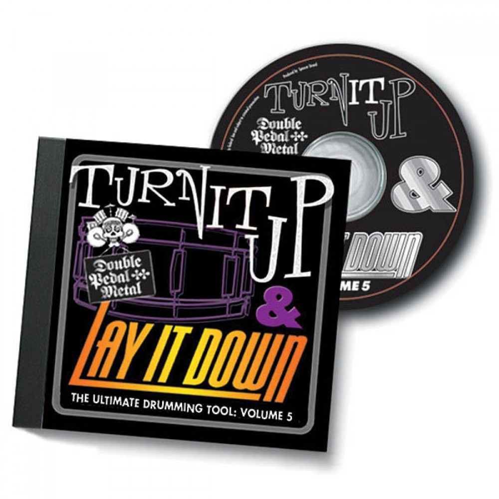 Turn It Up and Lay It Down Vol. 5 Double Pedal Metal CD for Drummers 000451094