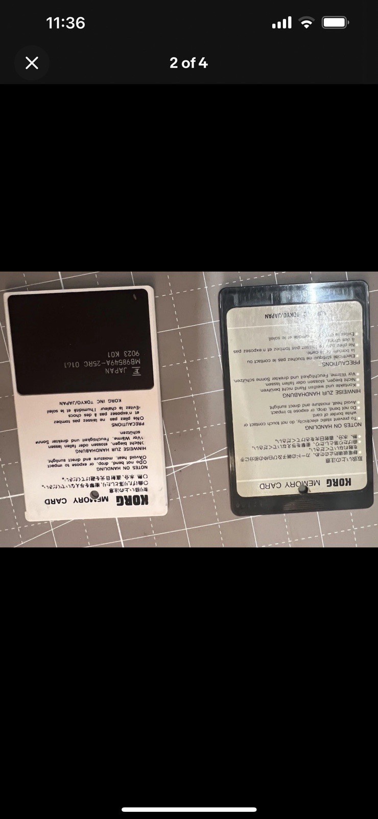 Korg PCM Data Memory Program Card MSC-02 MPC-02/ MSC-015 And MPC-015 Drums 2 LOT
