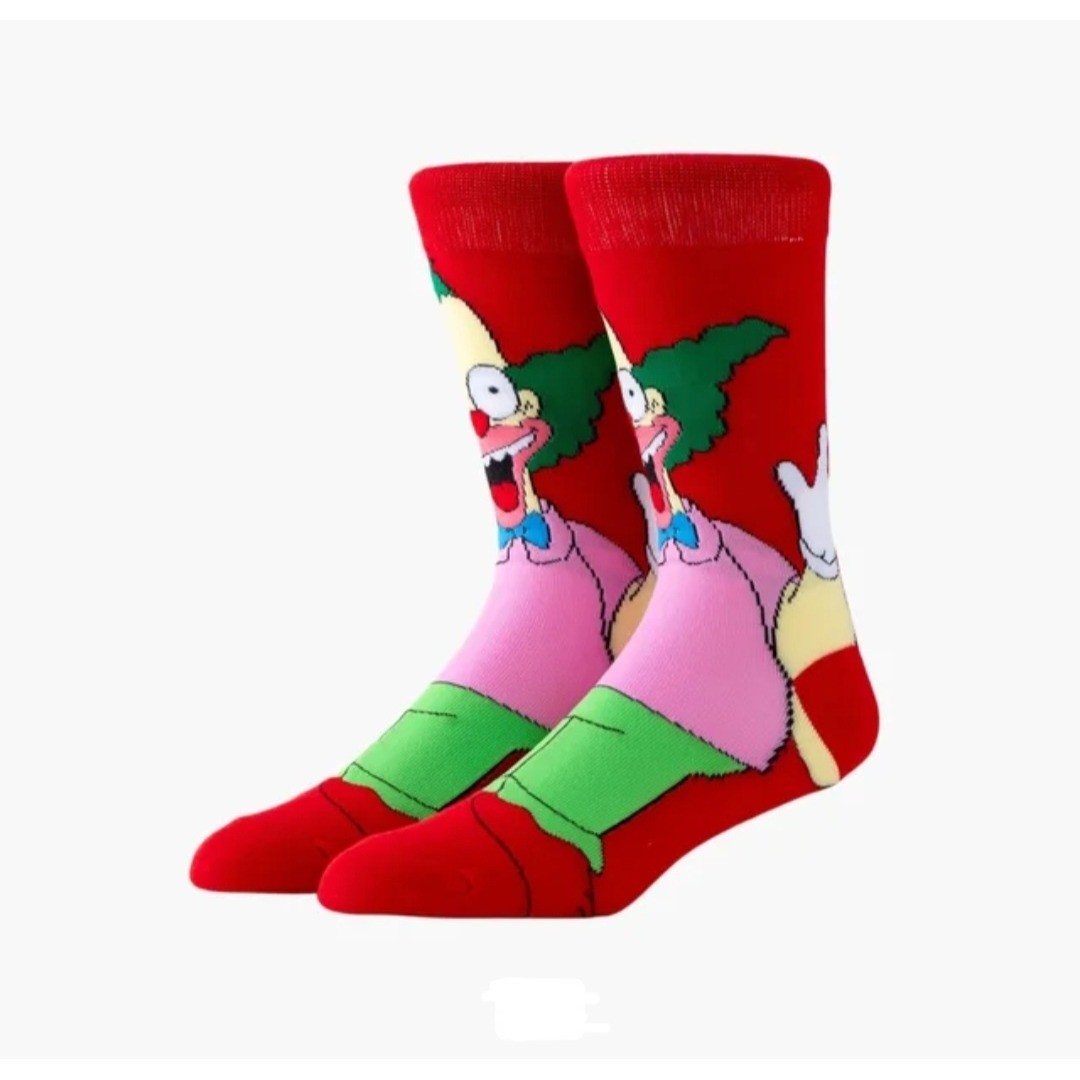 Krusty the Clown Custom Crew Socks