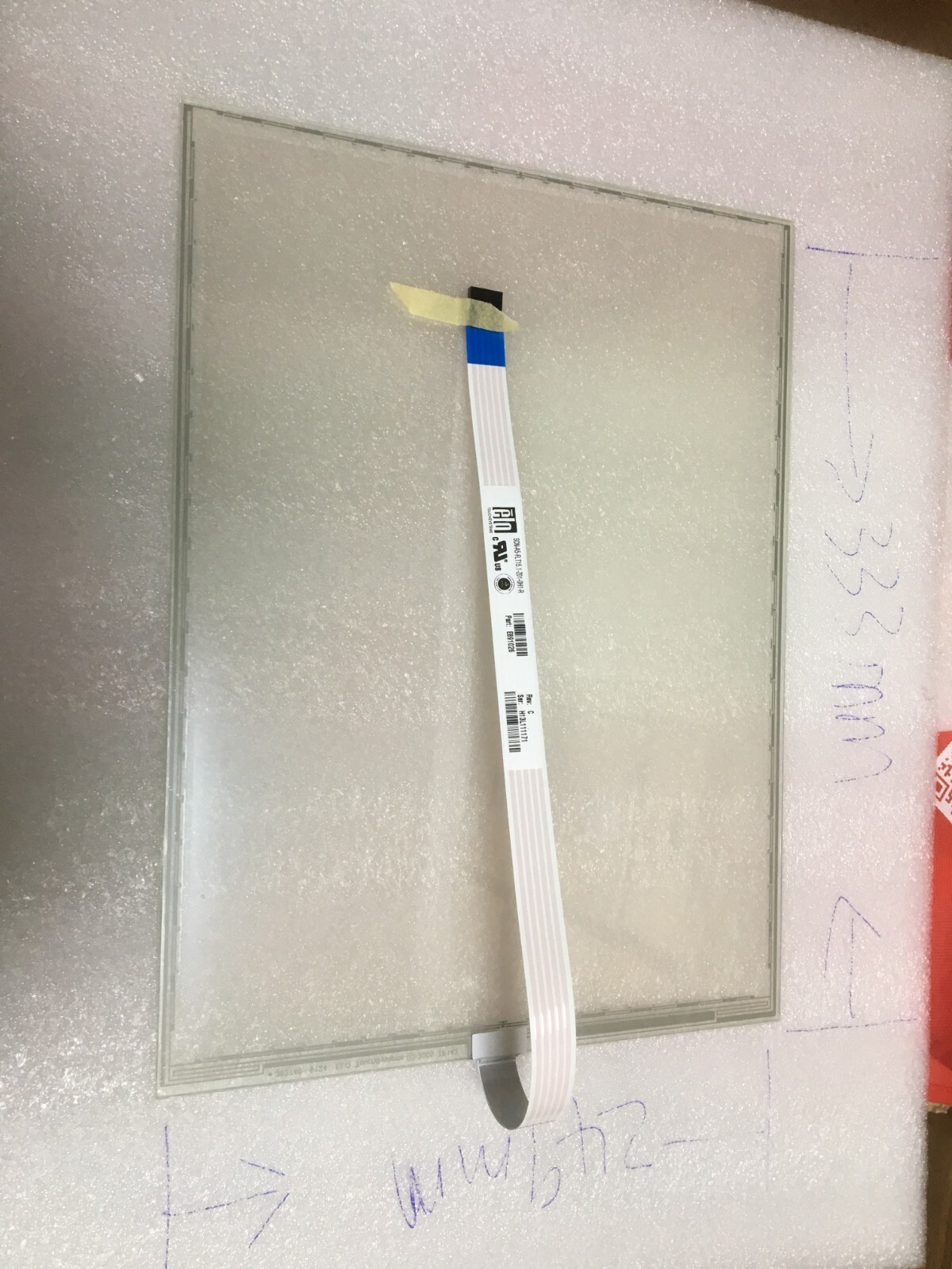 for Elo SCN-A5-FLT15.0-Z19-0H1-R 362740-9124 Touch Screen Glass Pane+tracking ID