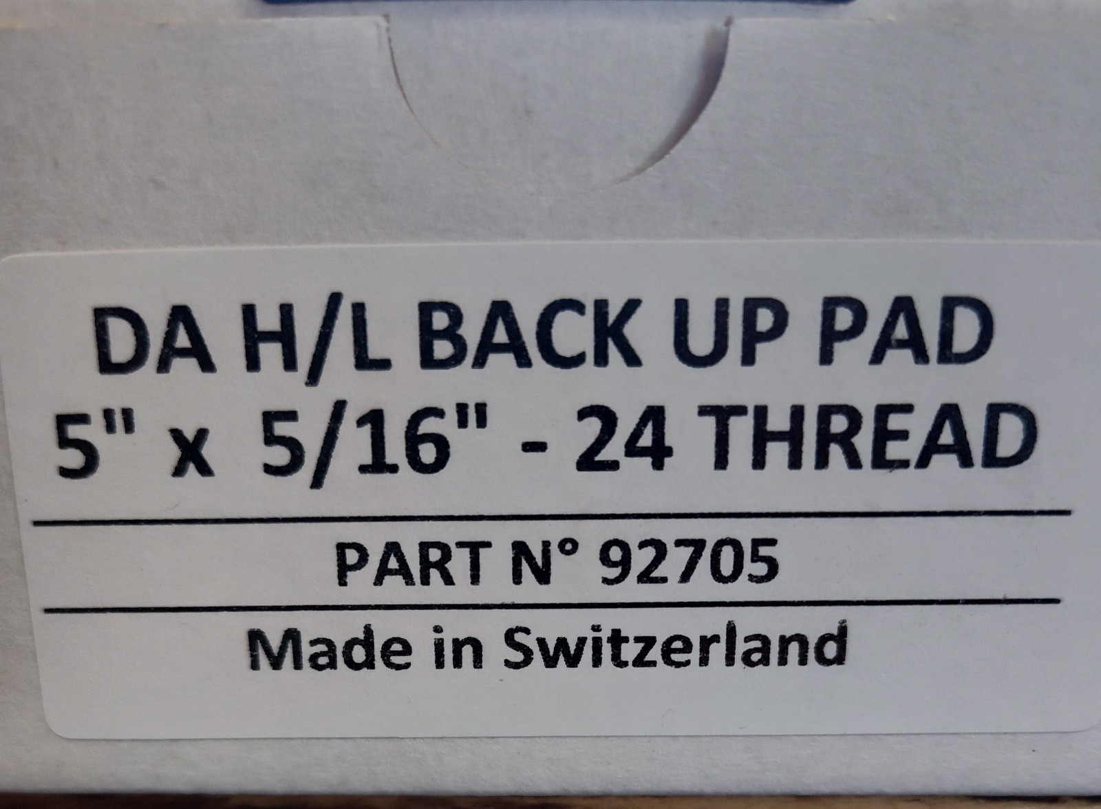 5" Premium Hook & loop Backing Pad 5/16"-24