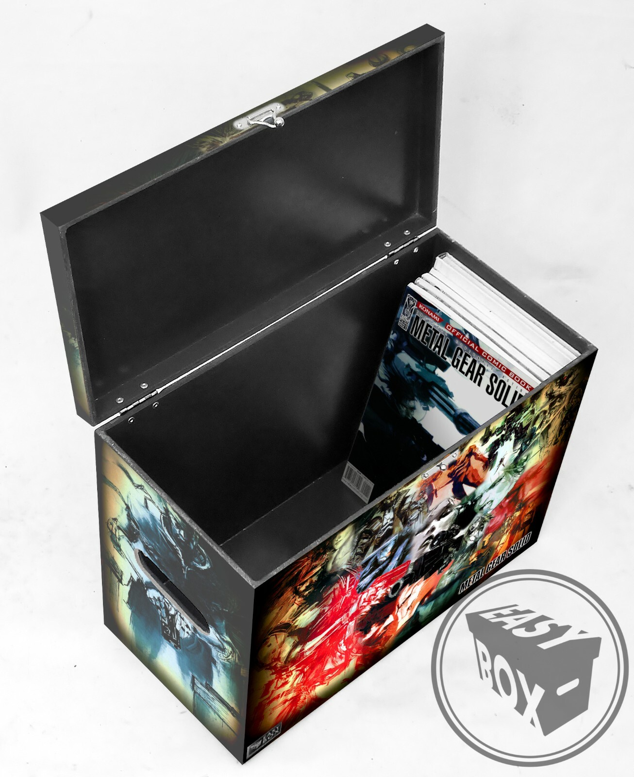 Metal Gear Solid - Large Comic Book Hard Storage Box Chest MDF