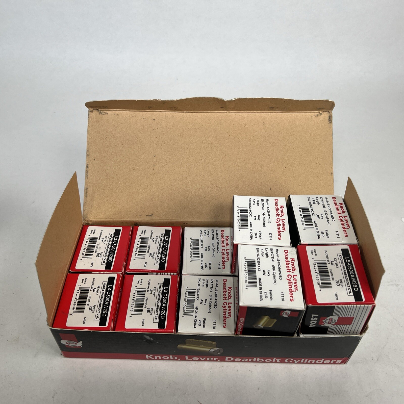Lot Of 14 LSDA LS-C500AW26D KIK/KIL CYLINDER, CORBIN KEYWAY 2 KEYS