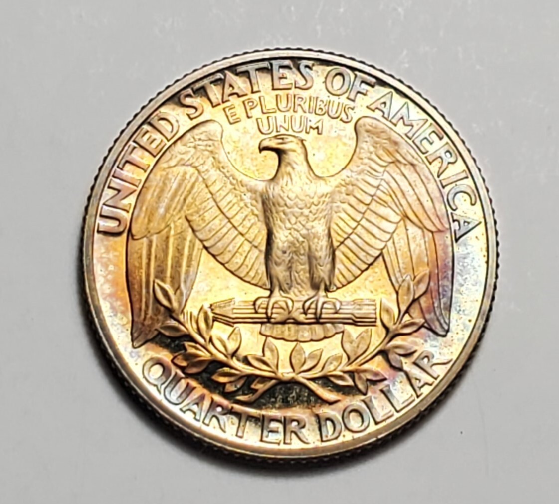 TONED 1989 S WASHINGTON QUARTER PROOF UNC #C3229
