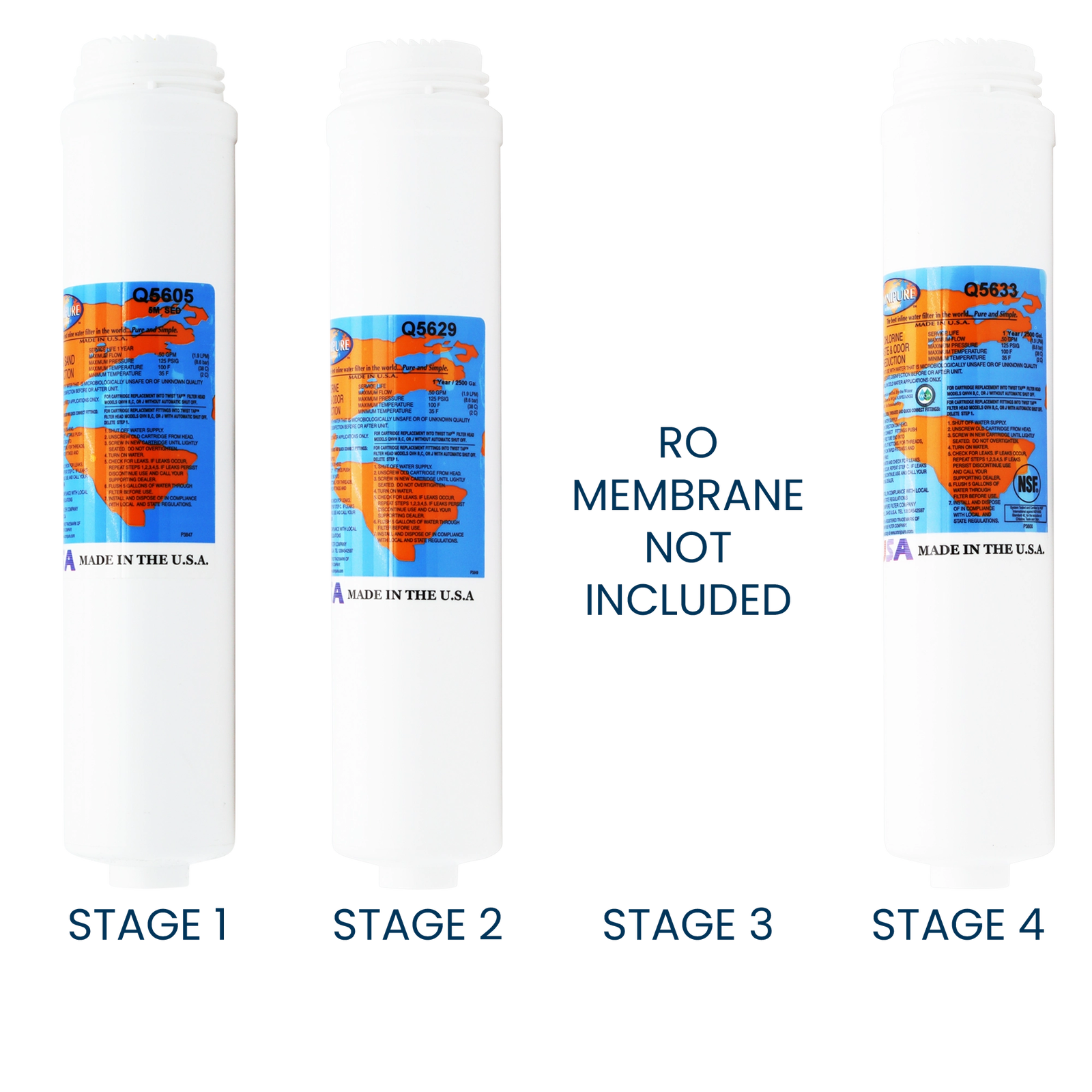 PuROTwist 4000T75 Replacement Filter Kit -Membrane Sold Separately