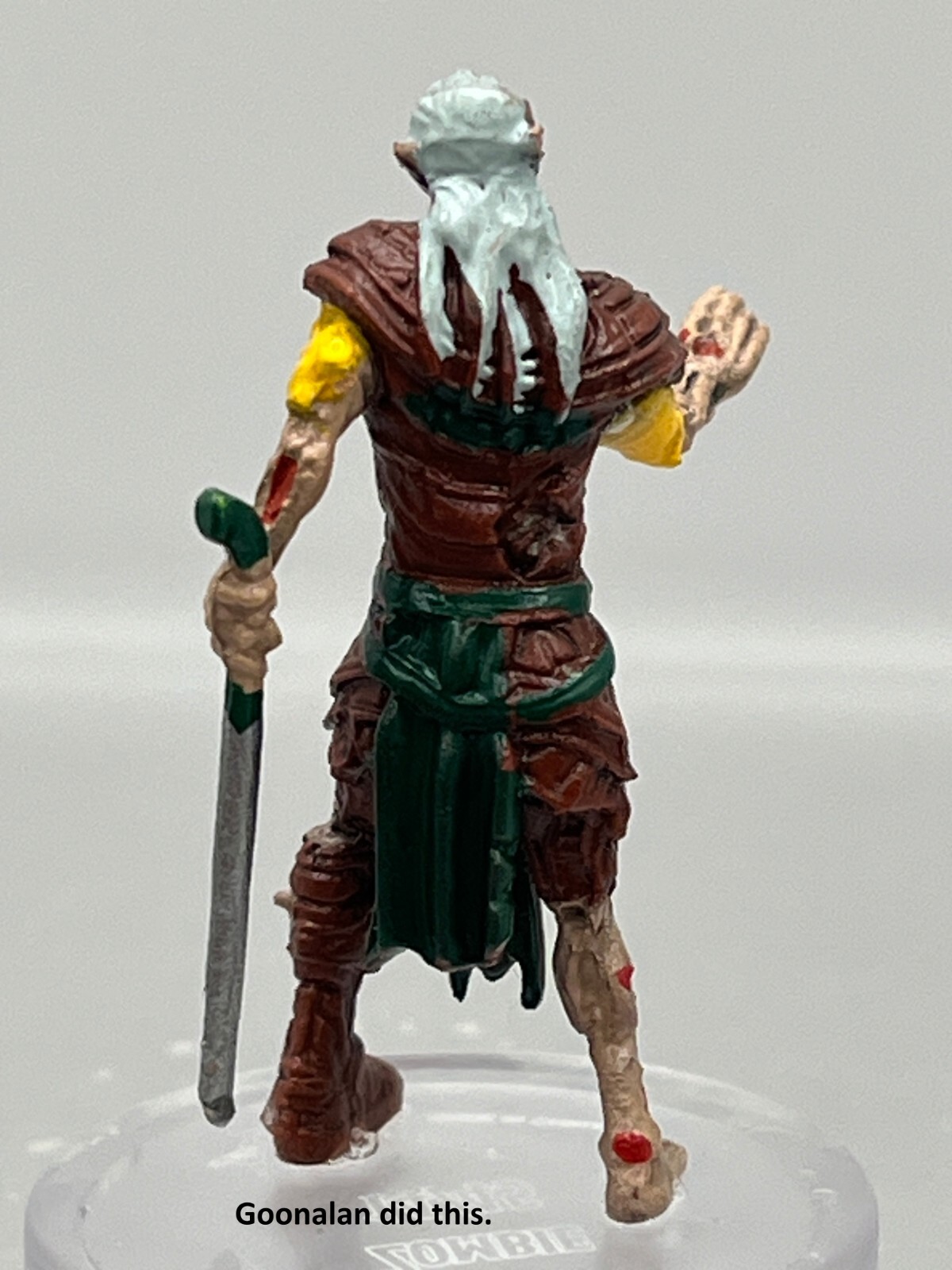 D&D Pathfinder Mini Boneyard 14 Elf Zombie UC