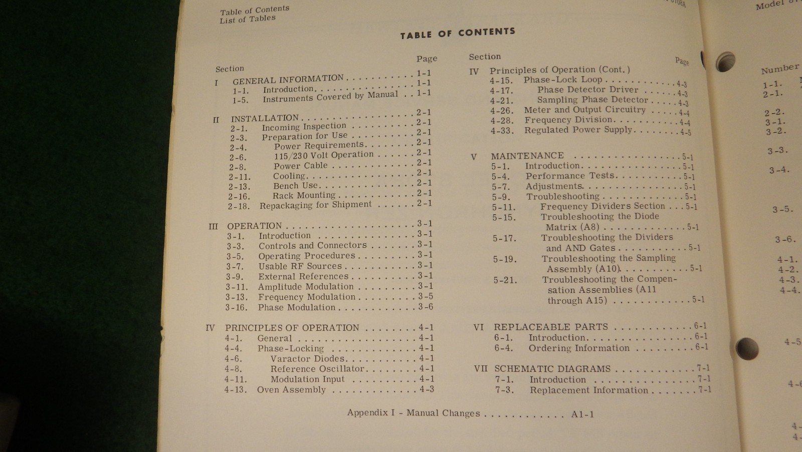 Hewlett Packard 8708A Synchronizer Operating Manual 1967