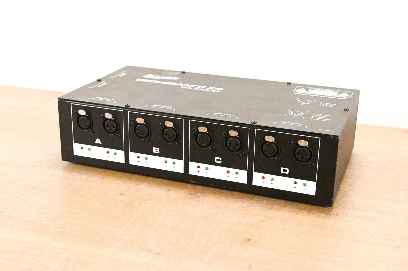 Elation DMX-Branch/4 4-Way 3-pin and 5-pin DMX Distributor CG011S6