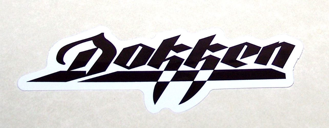 DOKKEN - Logo Cut Sticker Decal Band Music Rock Metal George Lynch Don Dokken