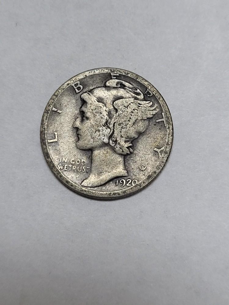 1920 D Mercury Dime