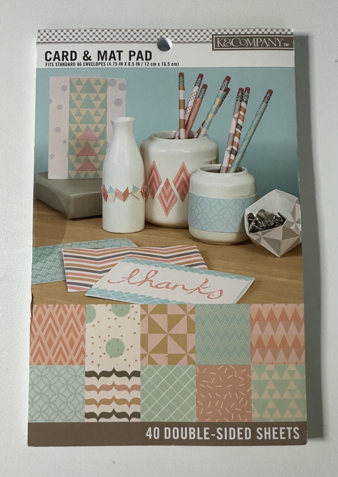 K & Company Card & Mat Pad 40 Double-Sided Sheets