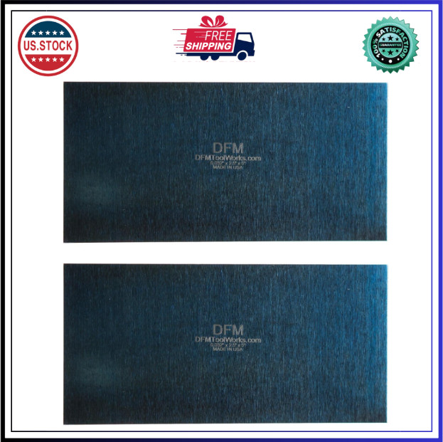 Rectangle Card Scraper – 2-Pack Precision Woodworking Scrapers, Made in USA