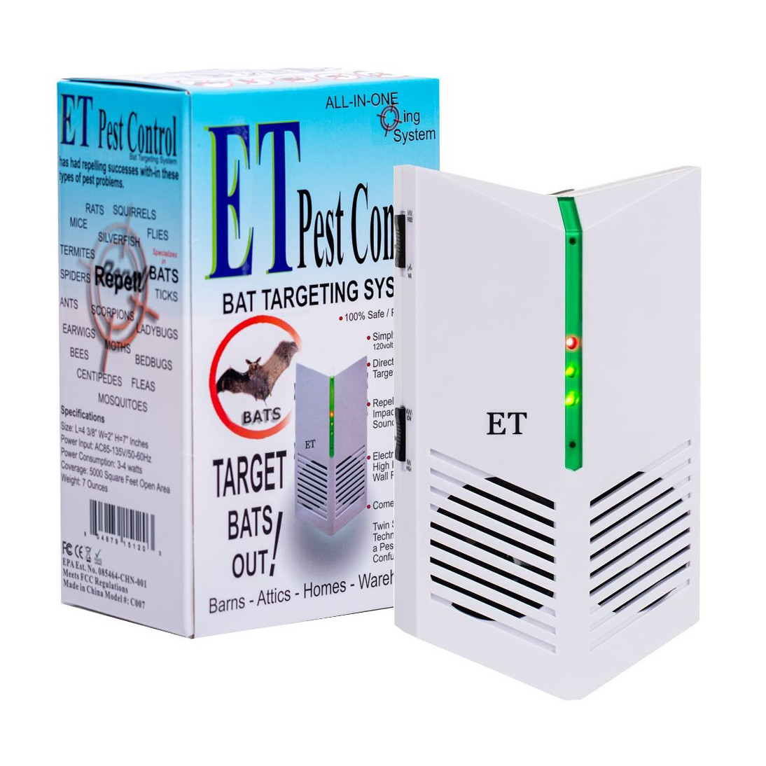 ET Pest Control (Bat Targeting System) | Bat Repellent in Attic