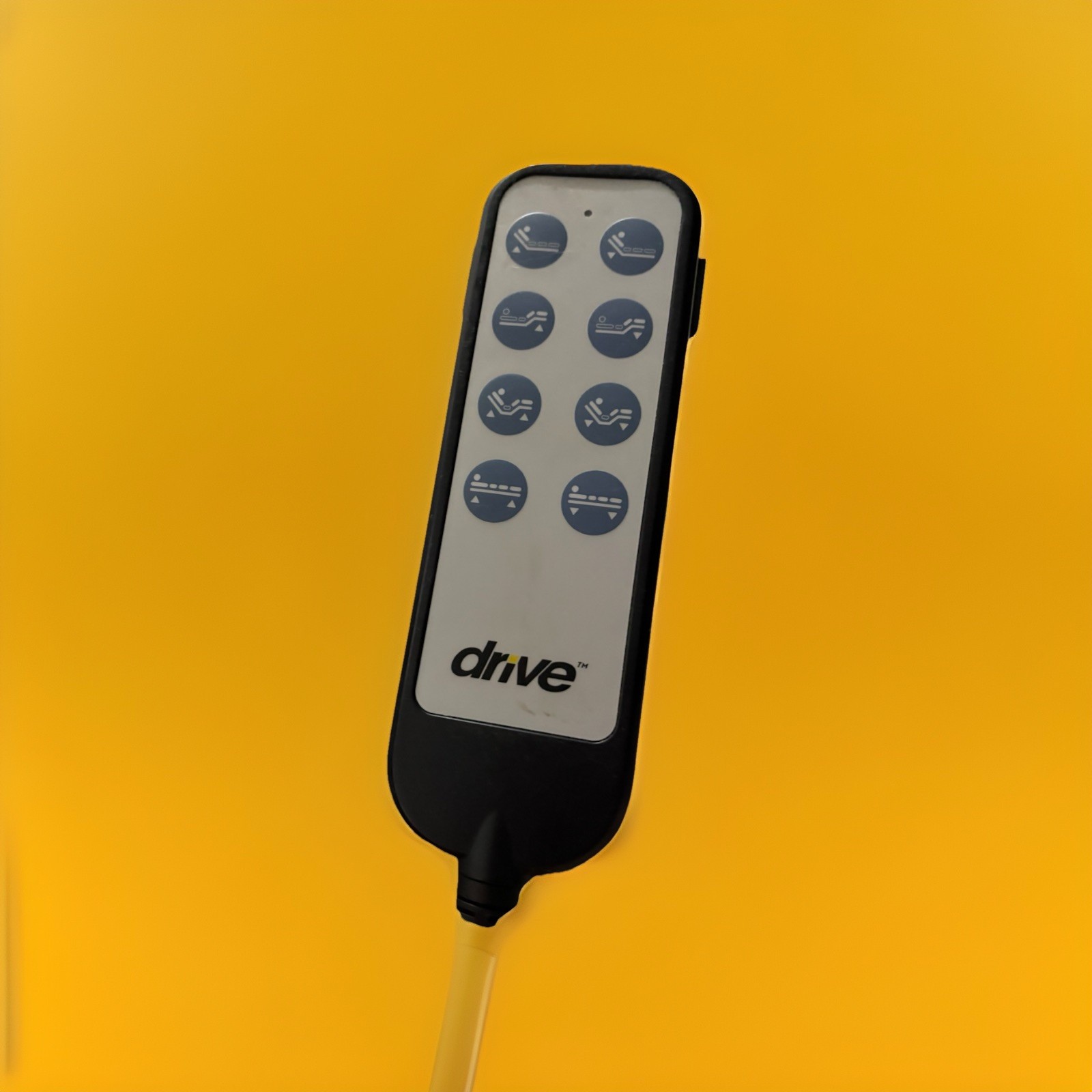 Drive Wired Hand Control Remote, Black Plastic, Coiled Cable
