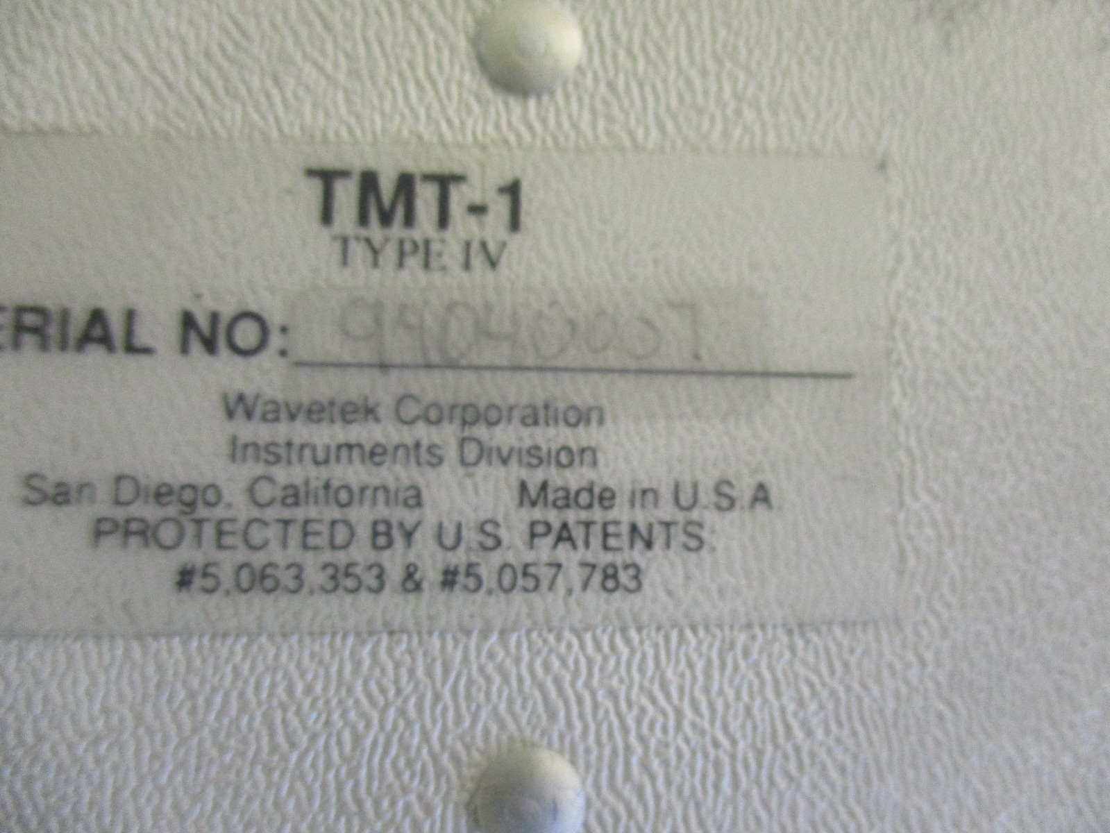 Wavetek Model: TMT-1 Type IV LAN Telecom Cable Tester with Manual