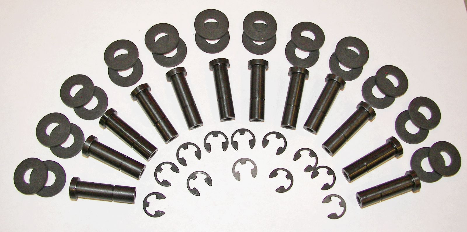 12 Tattoo Machine 5/16" Black Stilt Coil Cores Set With Phenolic Washers Md USA