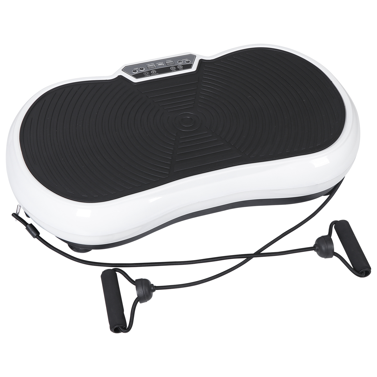 Vibration Plate Fitness Platform Exercise Machine for Weight Loss White W Remote