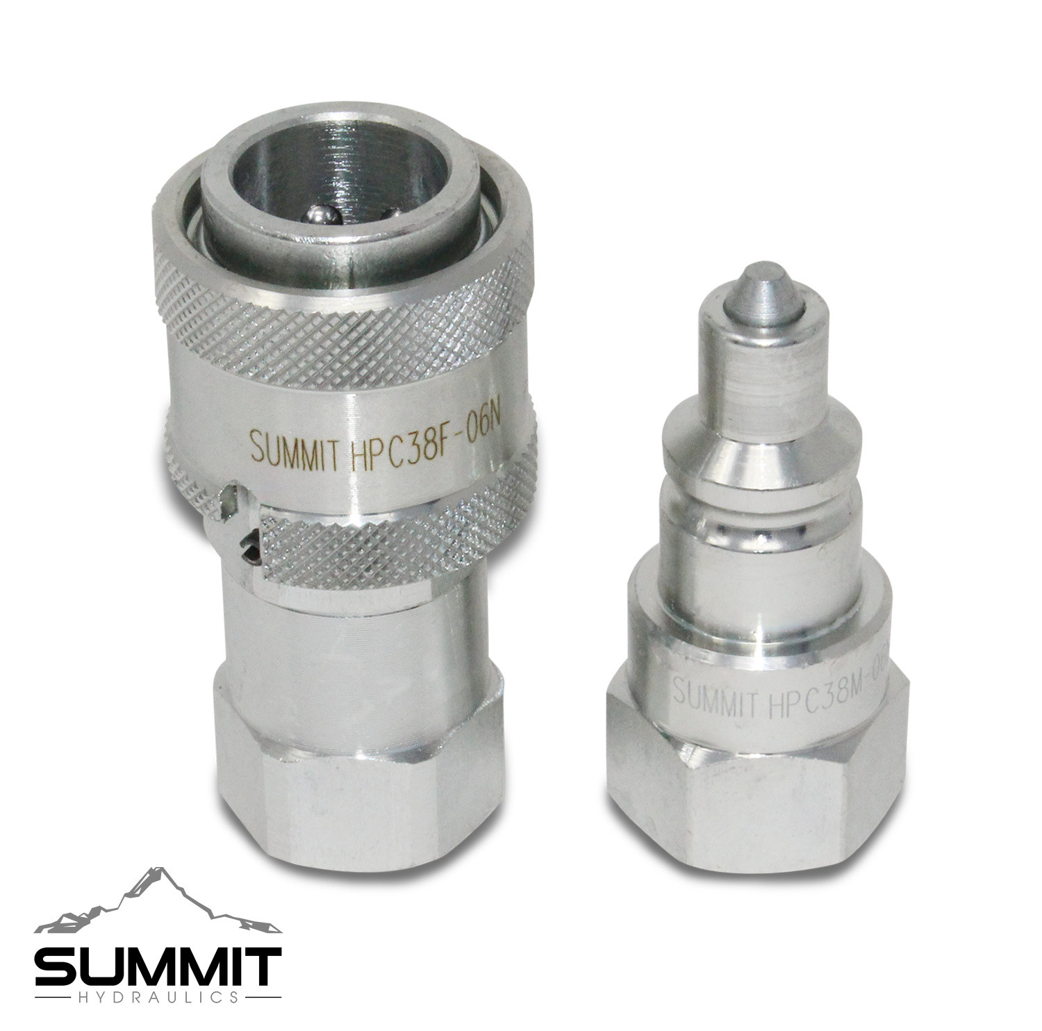 3/8” 10,000 PSI High Pressure Quick Disconnect Coupler Set, TC-371 FD35