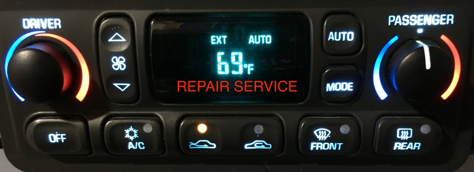Deluxe Repairs Service LED UPGRADE 97-04 C5 Corvette Climate Control CJ2