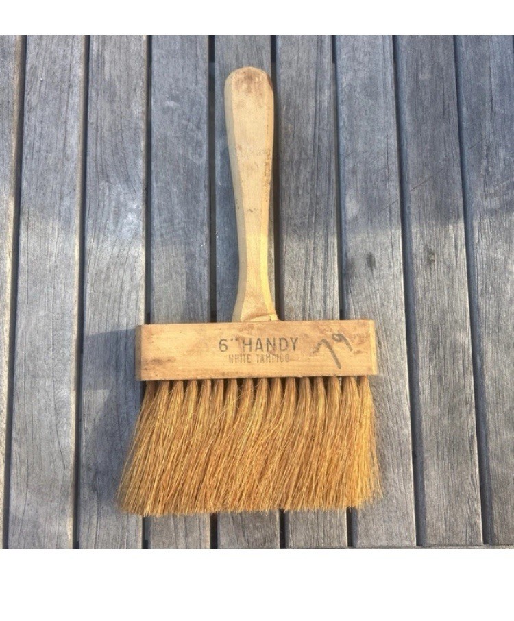 Vintage Wright Bernet Inc Handy 6" Paint Brush White Tampico