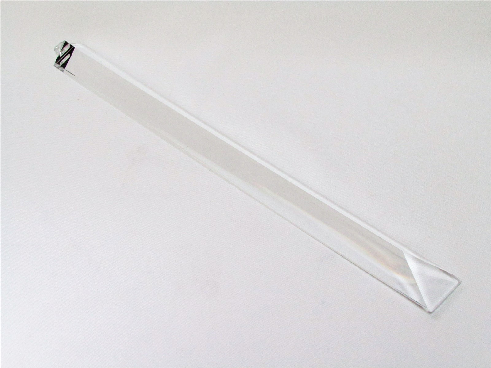 15" Hanging lucite prism acrylic chandelier part TRIX Clear Triarch