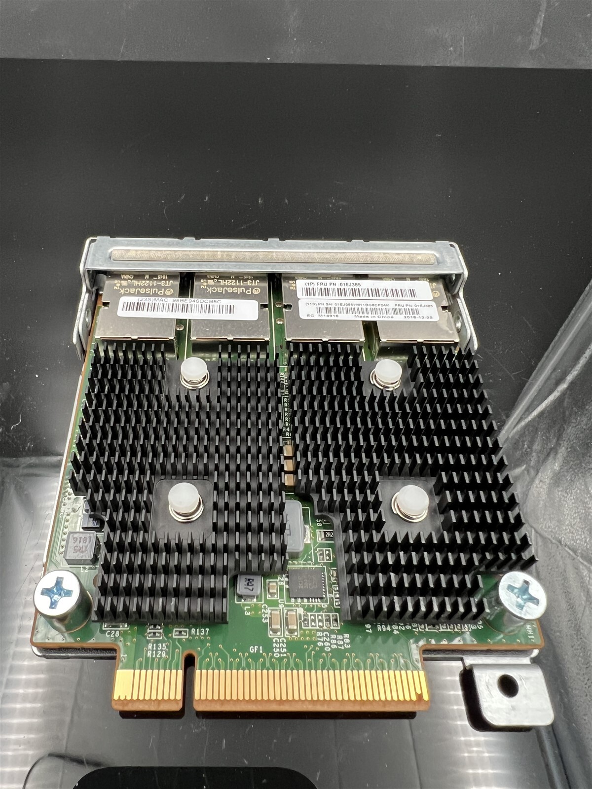 01EJ385 IBM 4-PORT ETHERNET EDGE BOARD Flashsystem V9000 controller