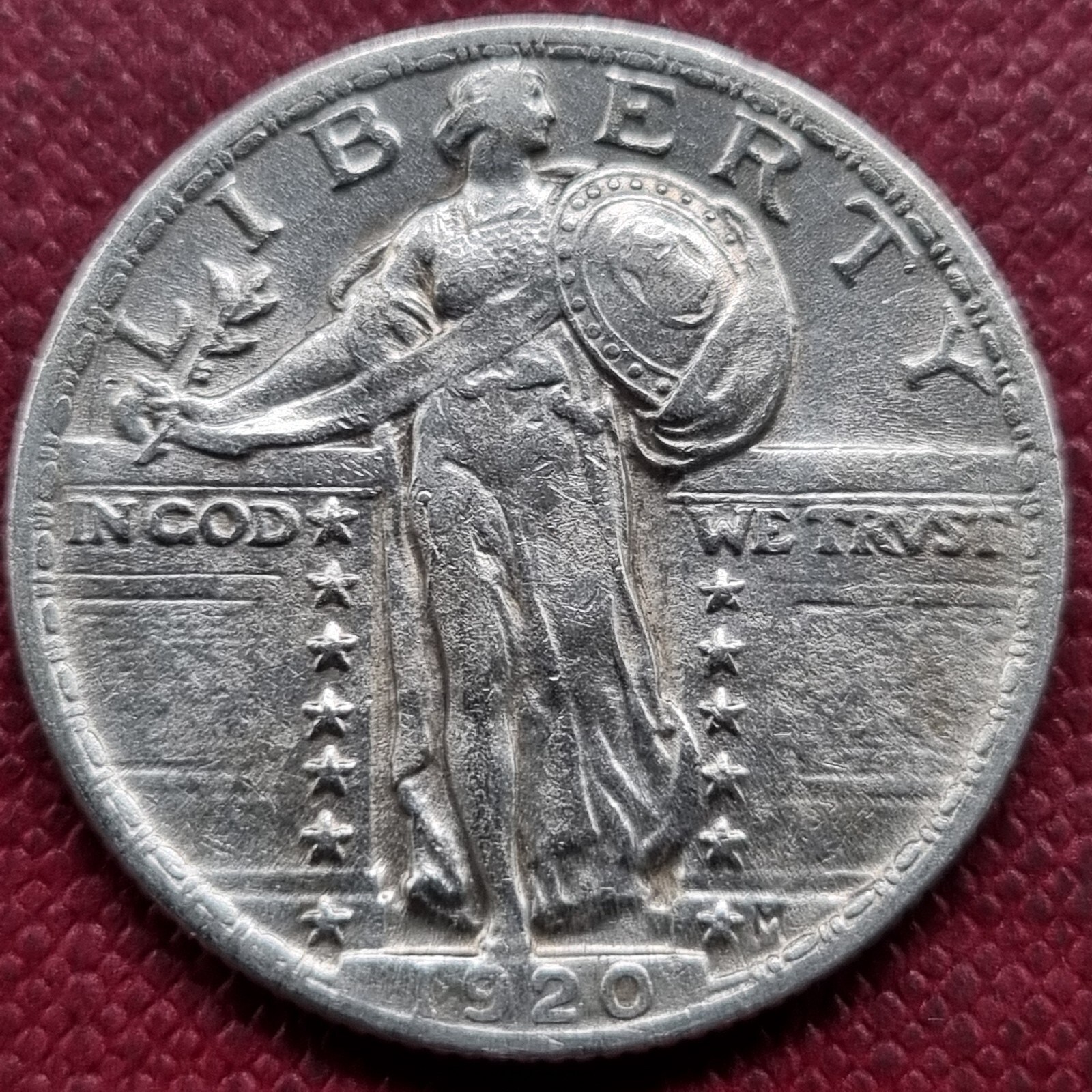 1920 Standing Liberty Quarter 25c Higher Grade AU #79289