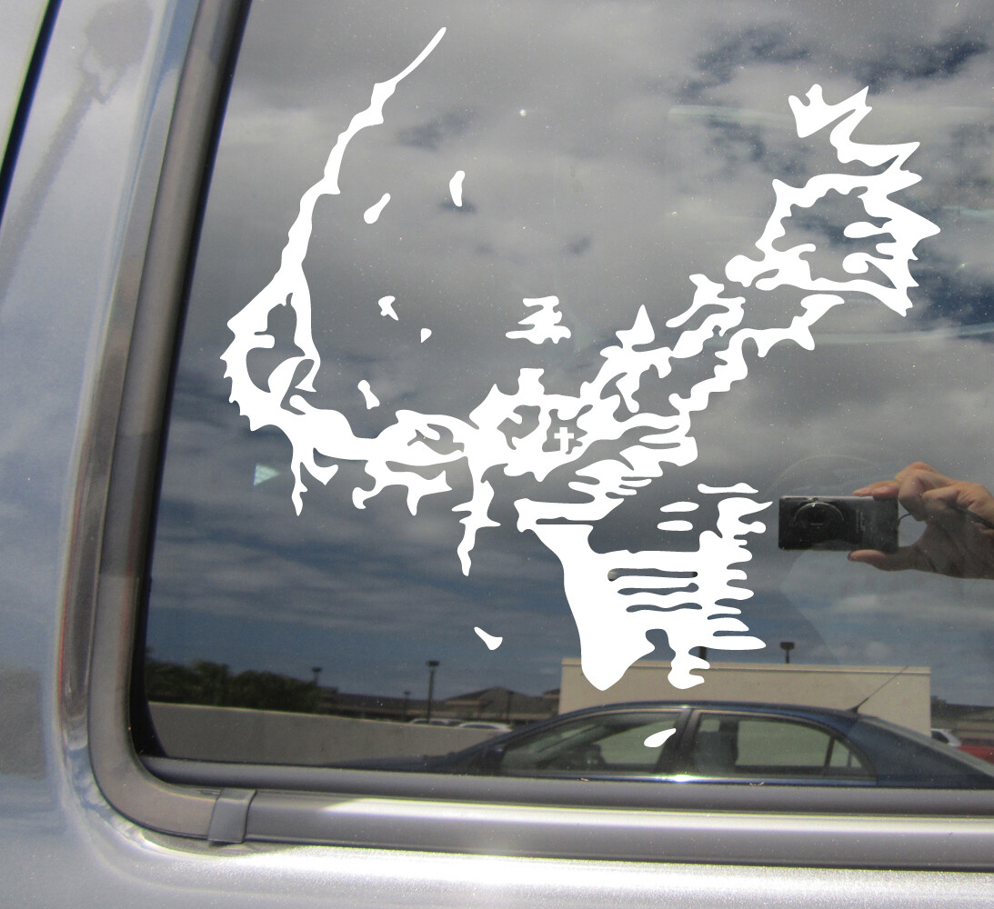 Jesus Crown of Thorns - Christian Crucifixion Car Auto Vinyl Decal Sticker 08032