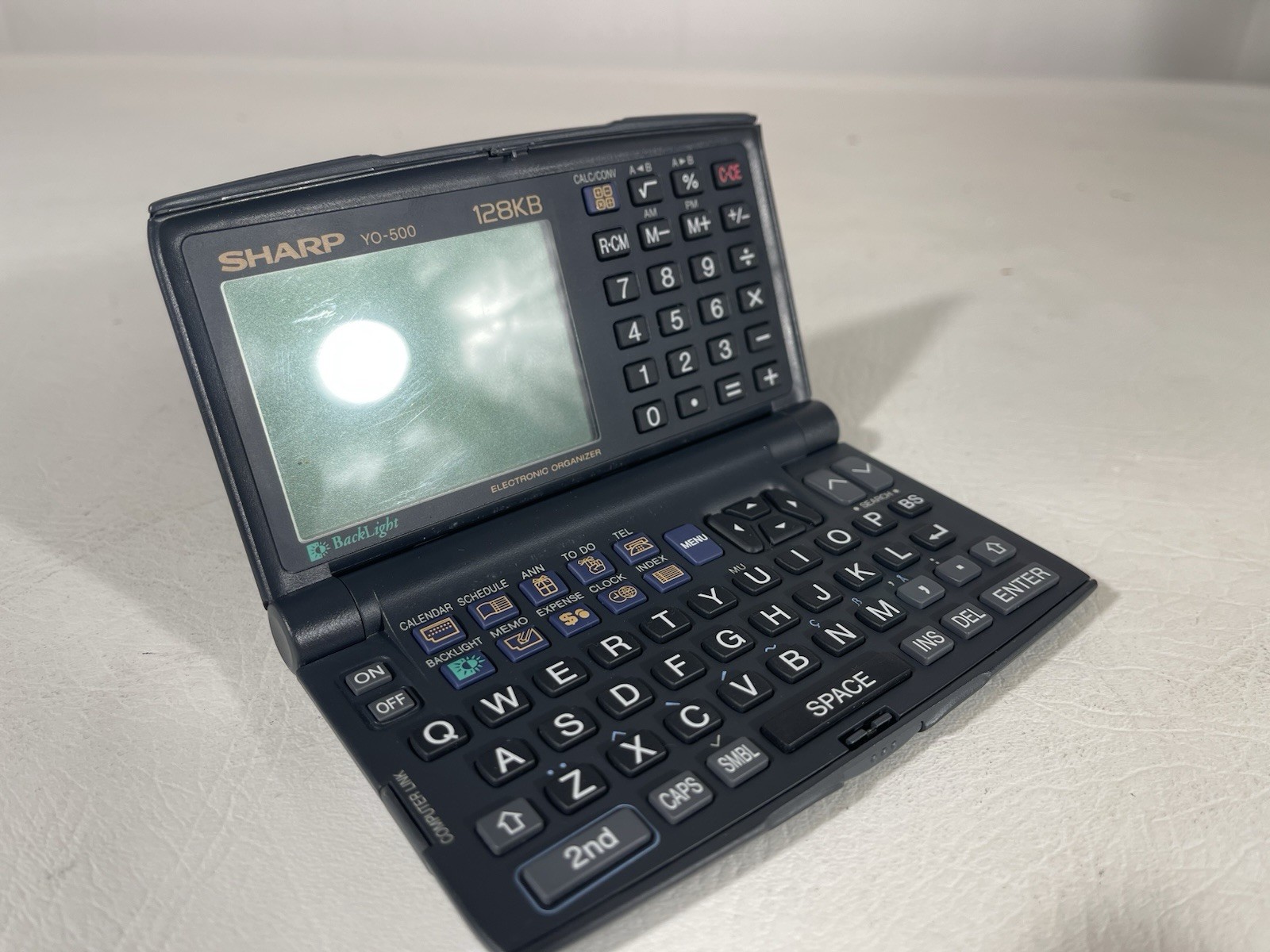 Sharp YO-500 Vintage Electronic Organizer with 128 KB memory Clean, Working!