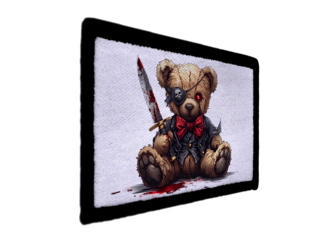 Pirate Killer Teddy Bear Knife Patch Morale Tactical Hook [sub]