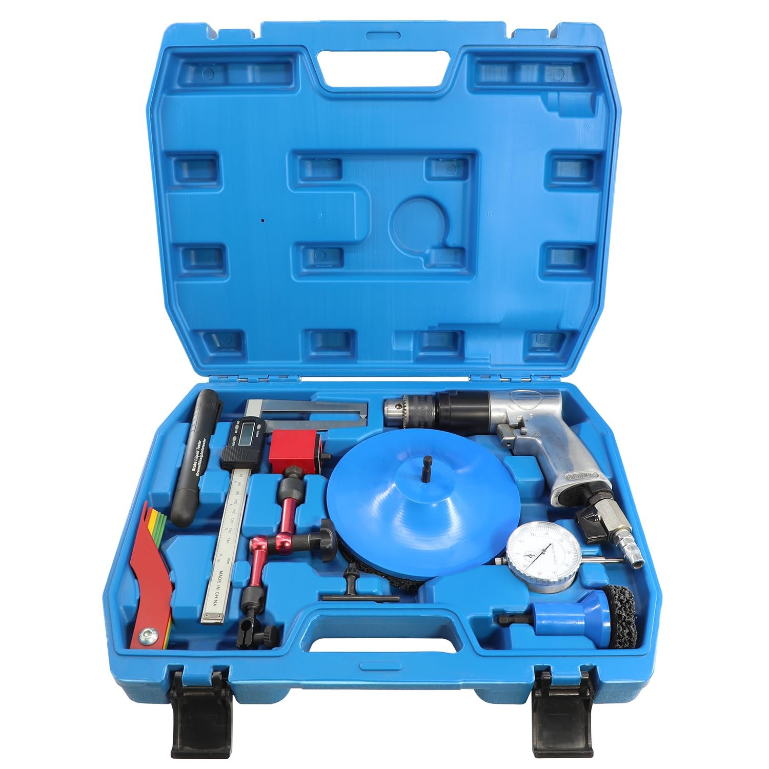 Brake Rotors Tool Kit, Wheel Hub Cleaning Resurfacing Kit with Pneumatic...