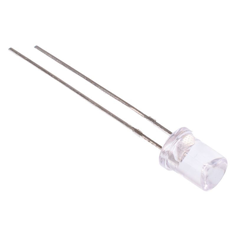 50 x Red 5mm Concave Water Clear LED 70mcd 120°