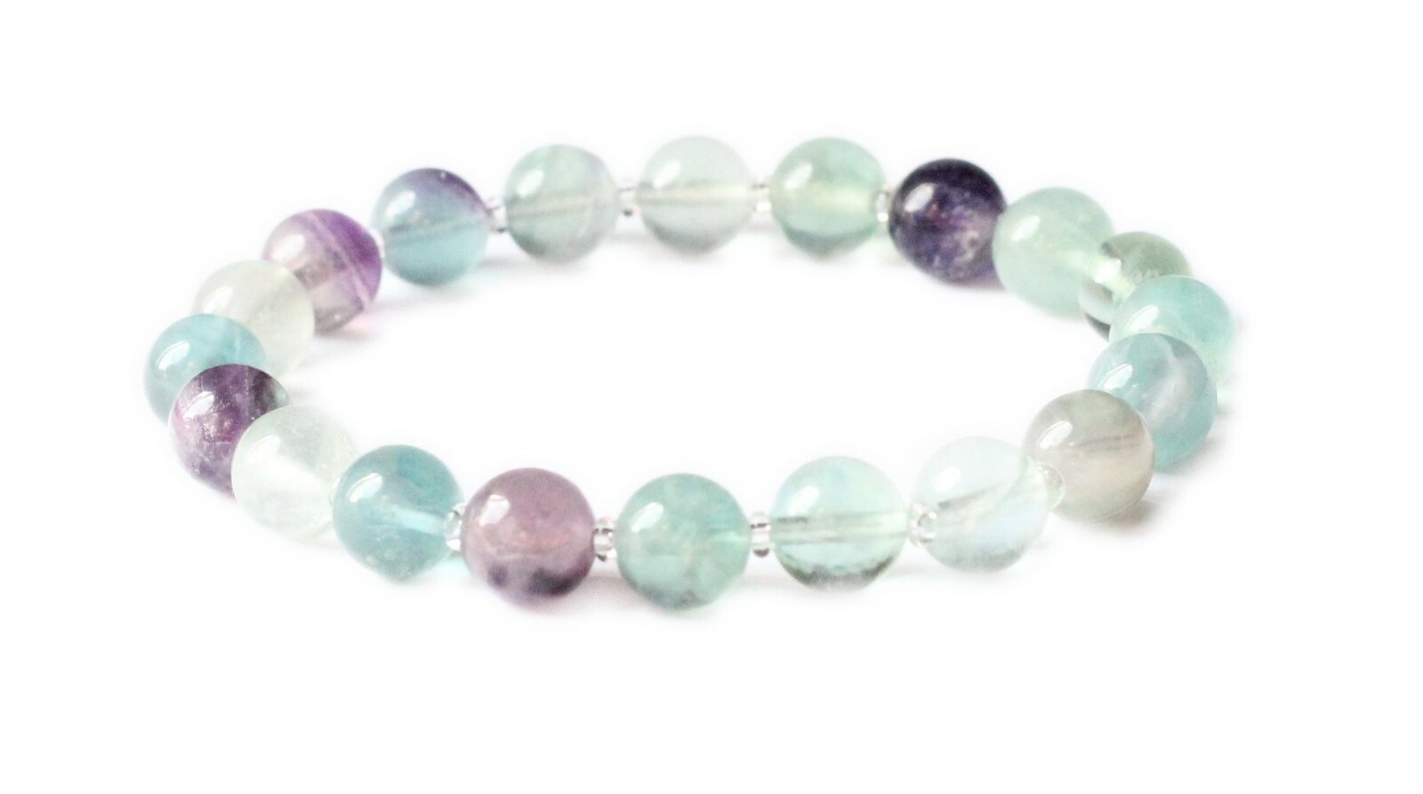 PSYCHIC SHIELD | Fluorite | Gemstone Bracelet, Brings Peace, Calming, Meditation