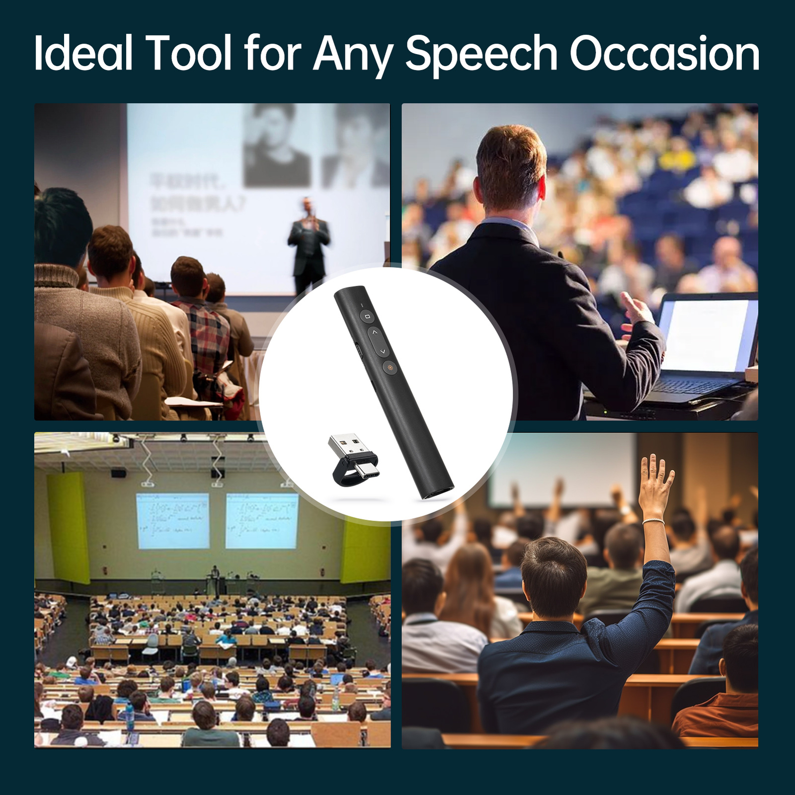 Bisofice Presentation Pointer for PowerPoint PPT Clicker with B2S9