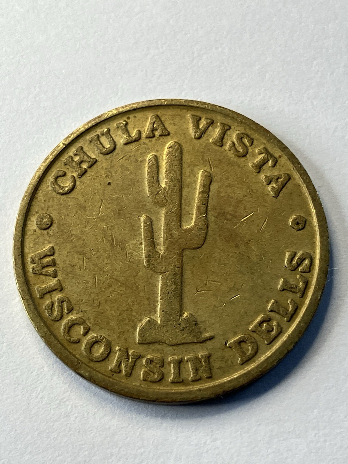 Rare Old Chula Vista Water park Resort Arcade Token Obsolete Wisconsin Dells ua1