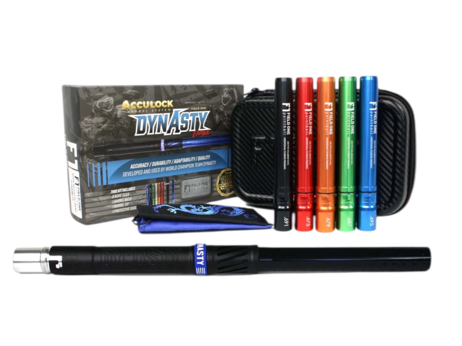 NEW DYNASTY ACCULOCK BARREL KIT- COCKER/ FORCE THREADS Black/ Gloss Black