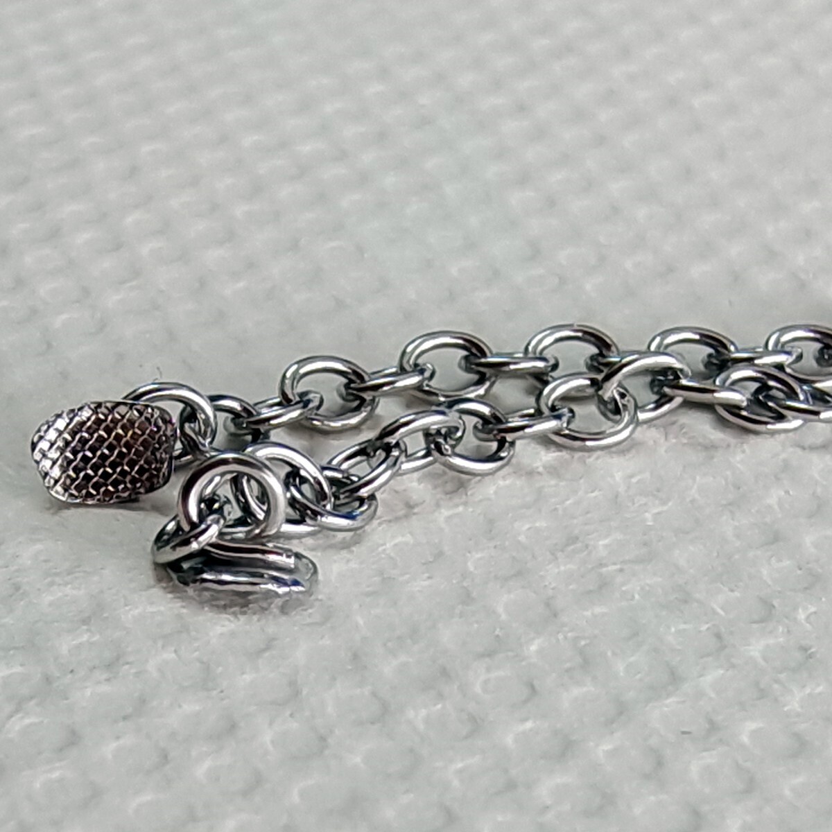 Dental Orthodontic Traction Button Chain Mesh Base Rectangle Silvery