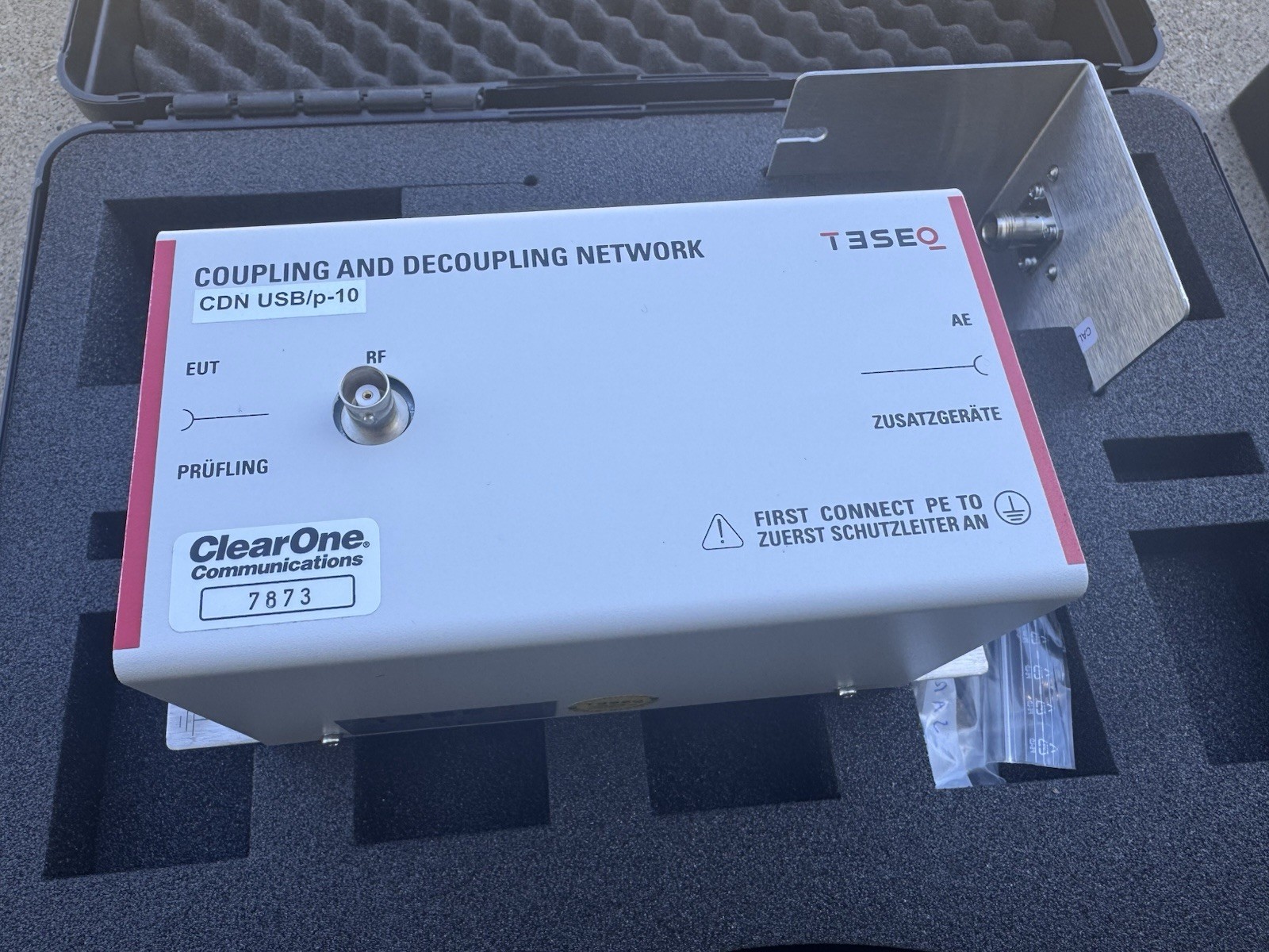 TESEQ CDN USB/p-10 Coupling Decoupling Network EMC Test Unit + Case Cal Adapter