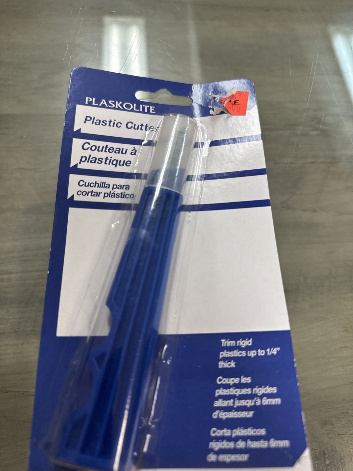 PLASTIC CUTTER PLASKOLITE CUTTING TOOL TRIMS RIGID PLASTICS 1/4" THICK BRAND NEW