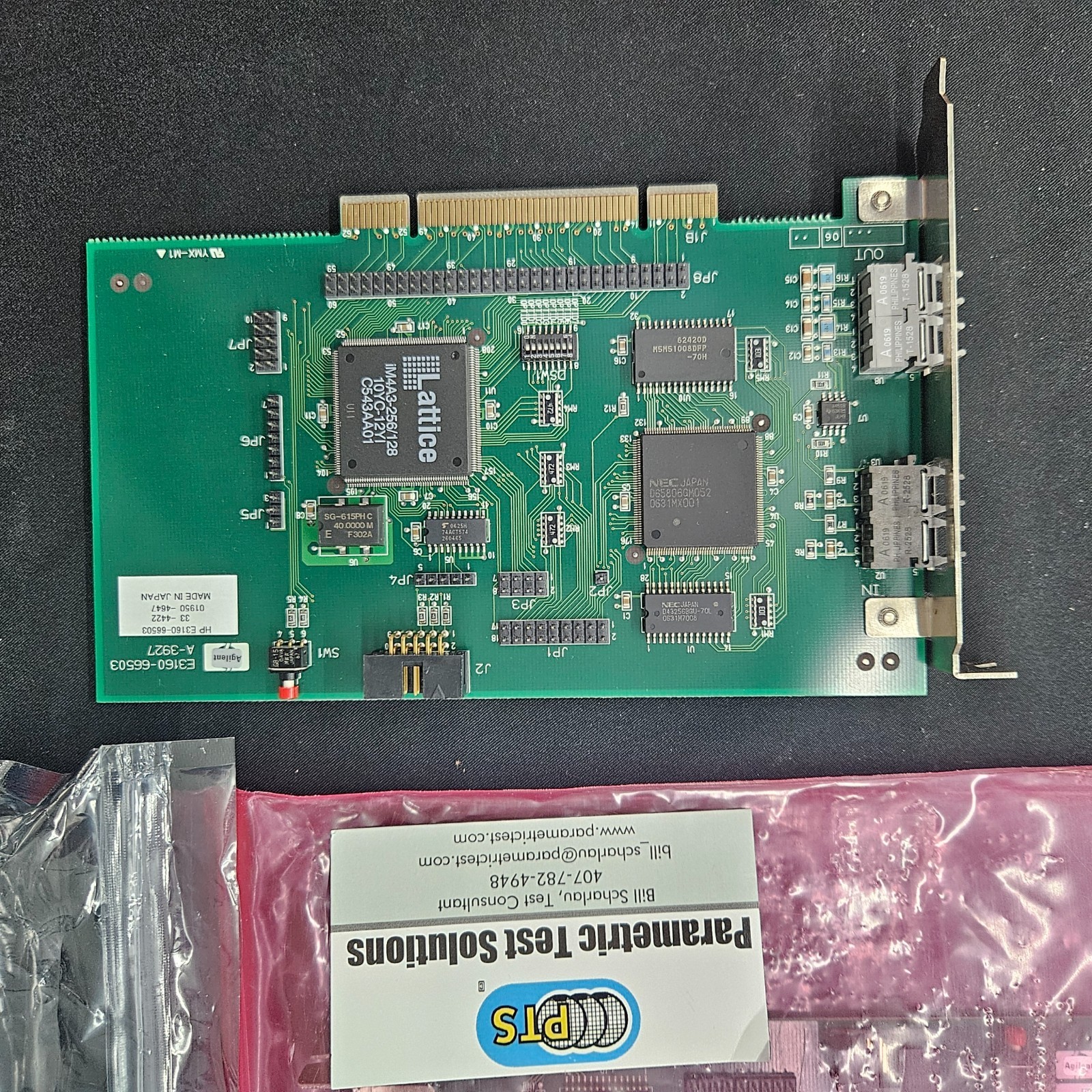 HP Agilent E3160-66503 HPUX Fiber Optic Card 4071A 4072B