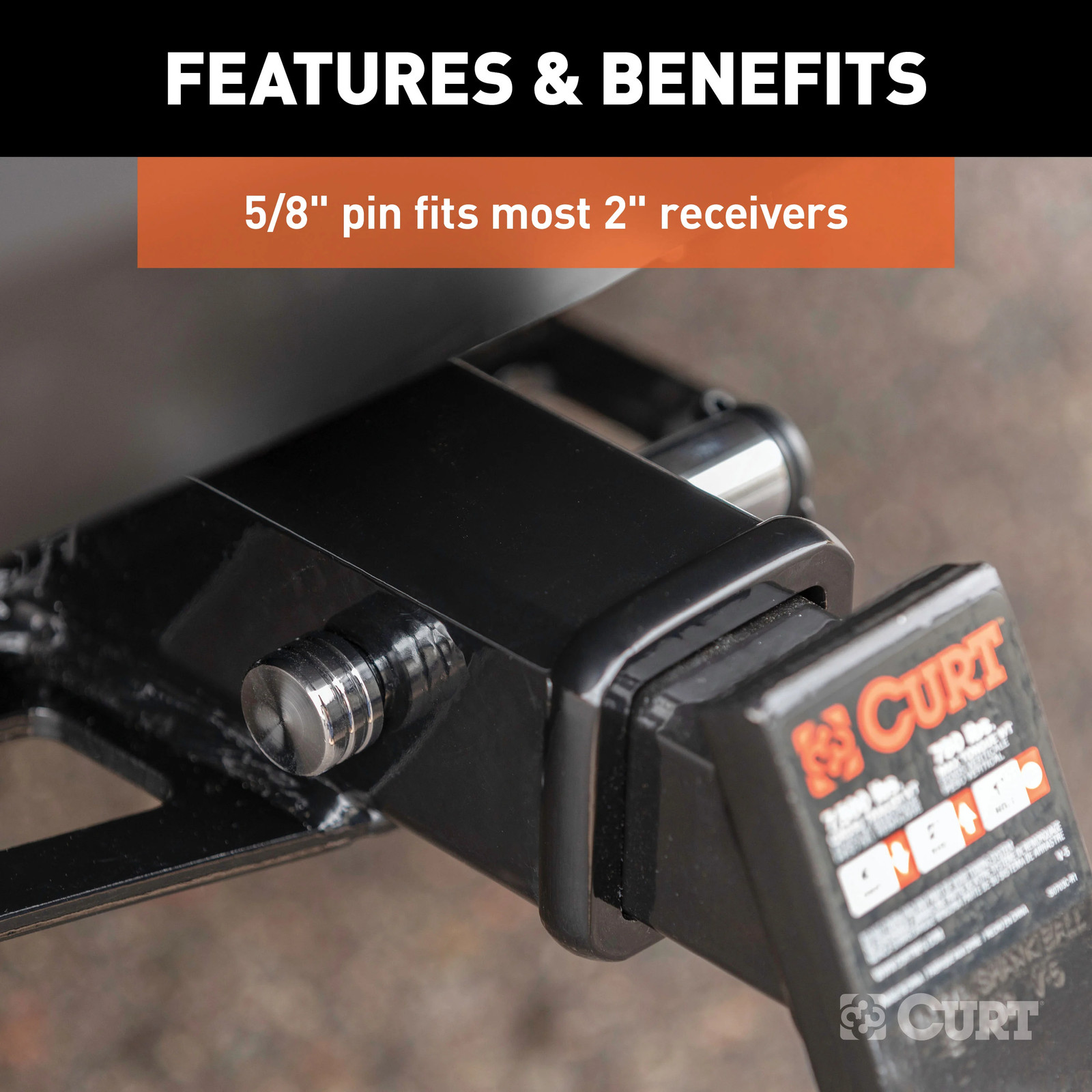 Curt-Hitch & Coupler Lock Set (2" Receiver, 2-1/2" Latch)