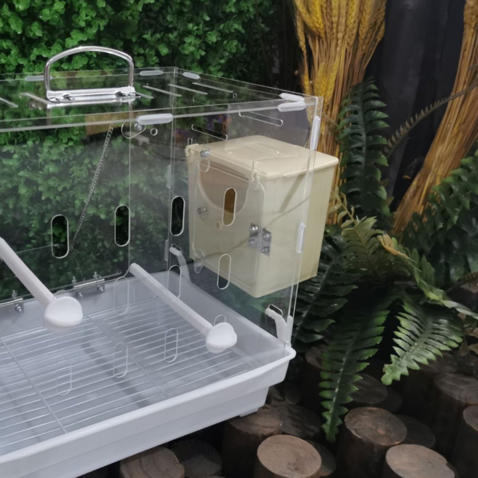 Small Parrot Breeding Breeding Enclosure Hangable Parrot Nesting Box Portable