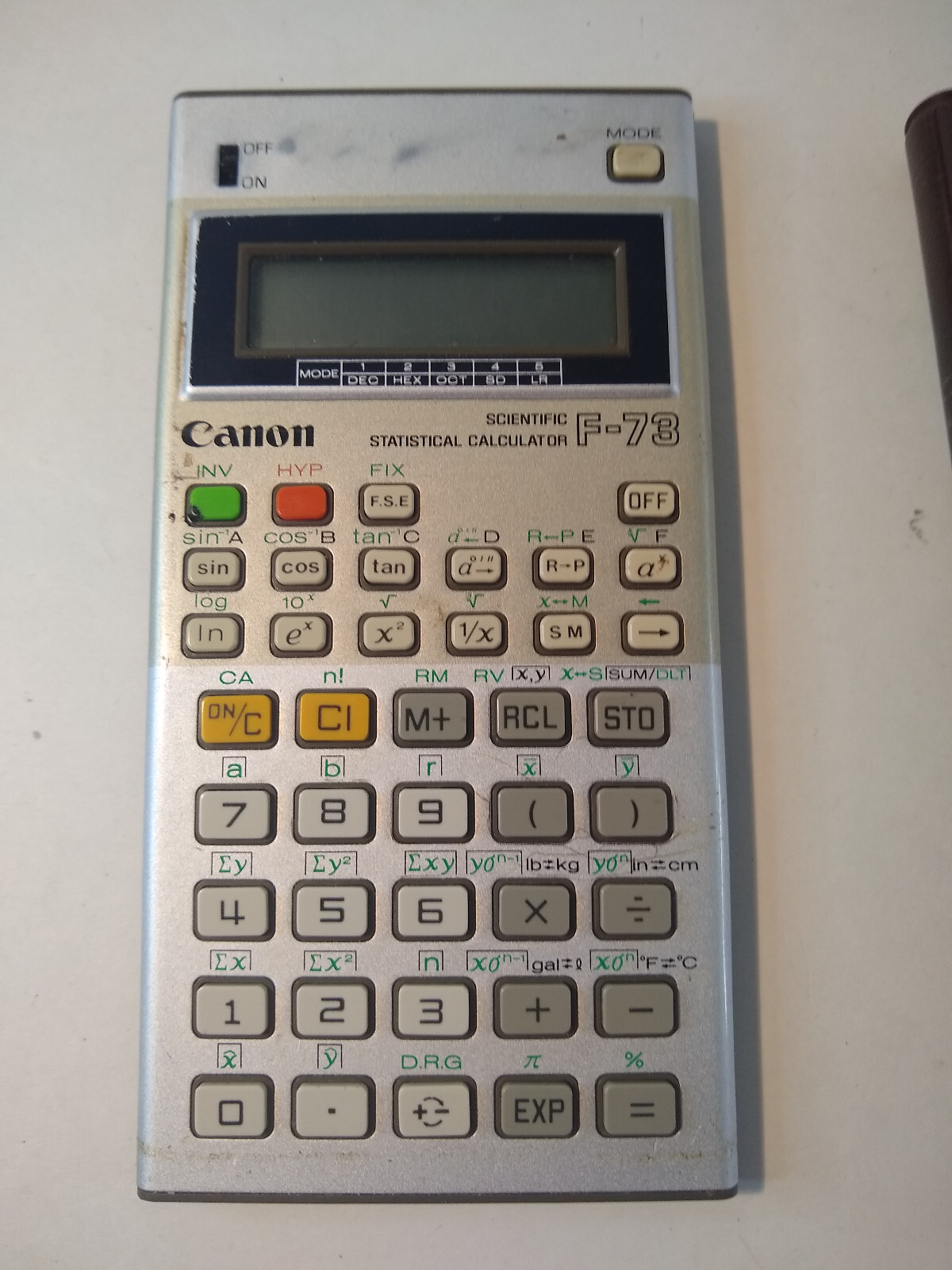 Canon F-73P Handheld Scientific & Statistical Programmable Calculator - Tested