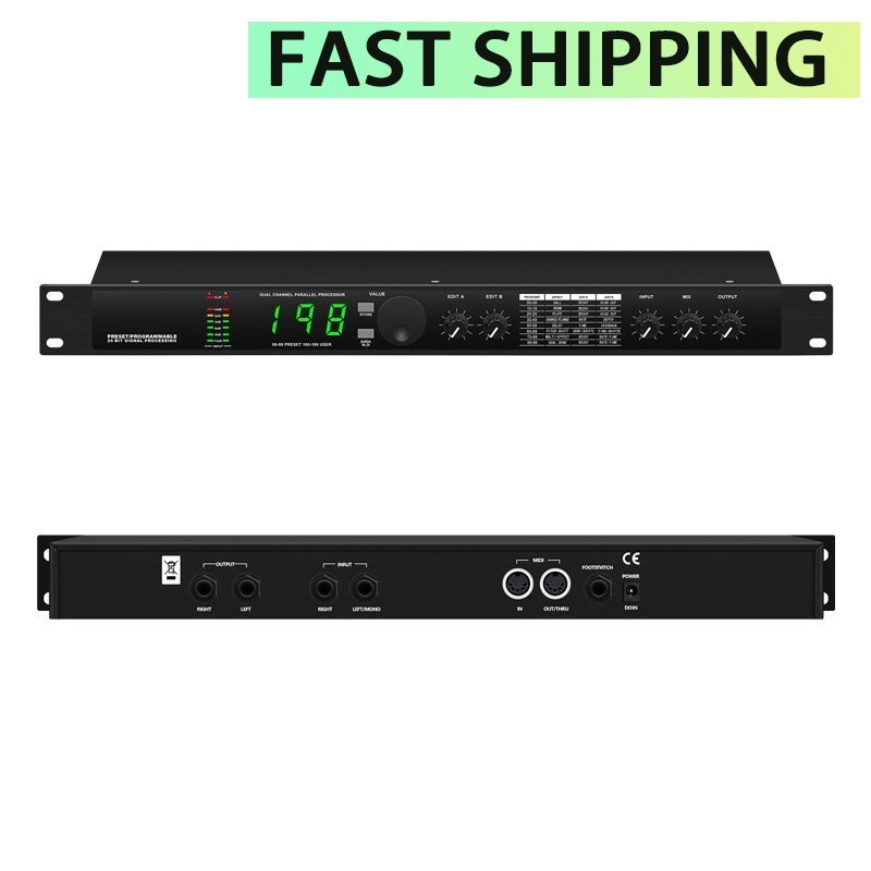 MIC4II Audio Effector Stage Performance Dual Channel Parallel DSP199 Processor