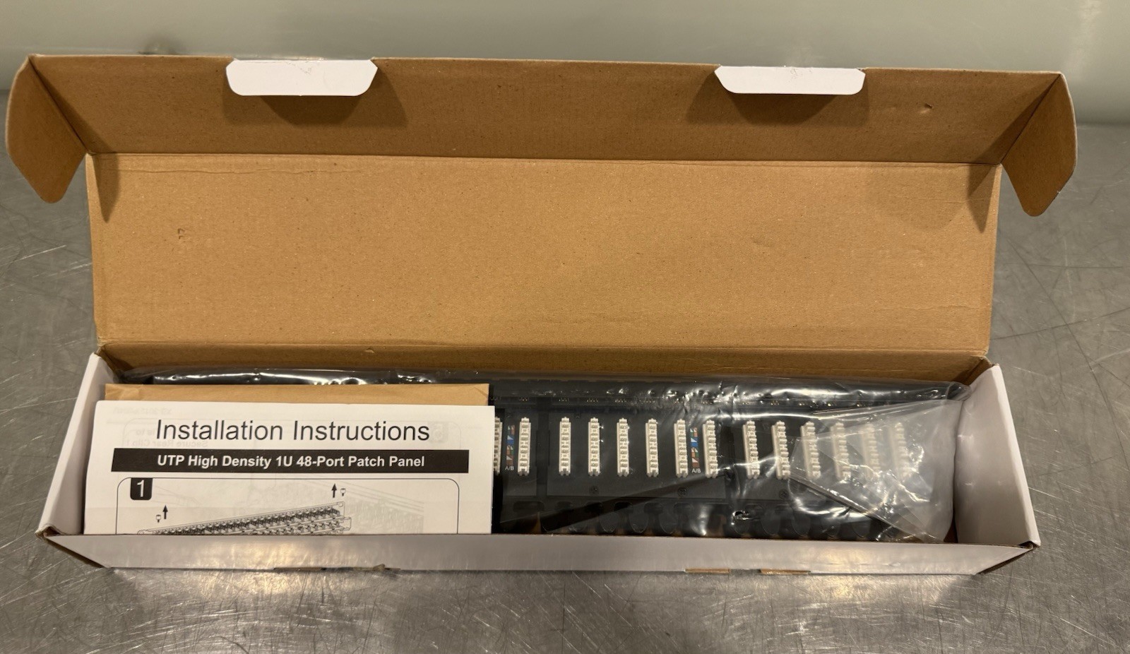 DCP110C6A-48 Patch Panel 48 Port Unshielded Cat6A Ethernet Rack Mount NEW!