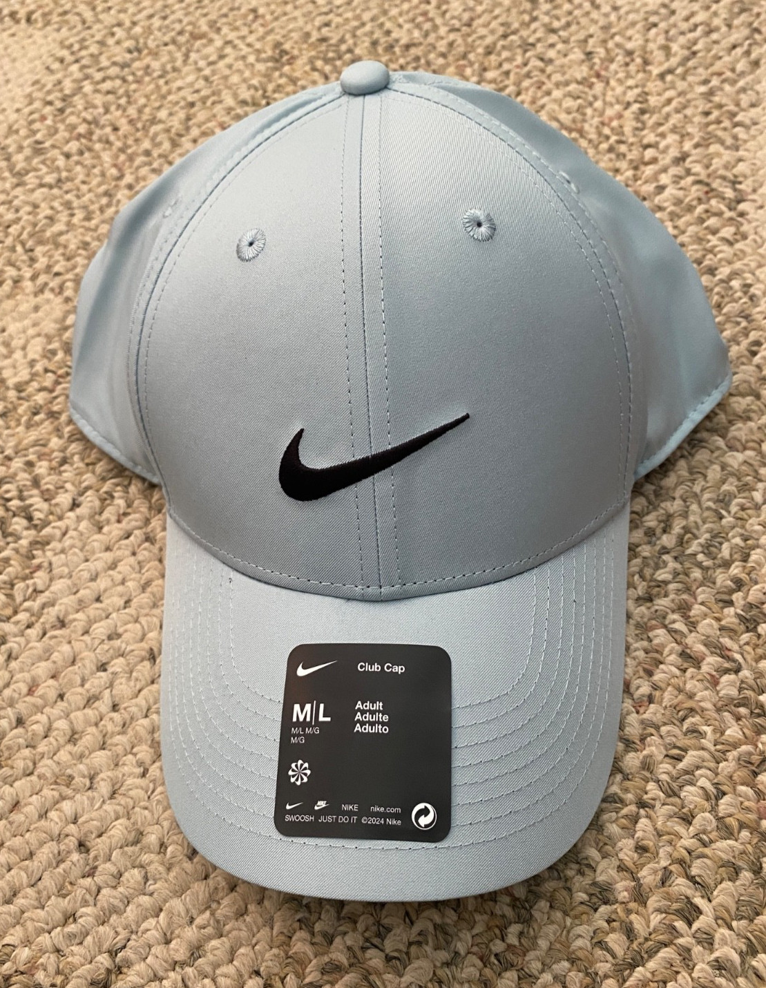 Nike Cap Hat Club Structured Golf FZ9035-366 Light Men's Women's Adult Size M/L