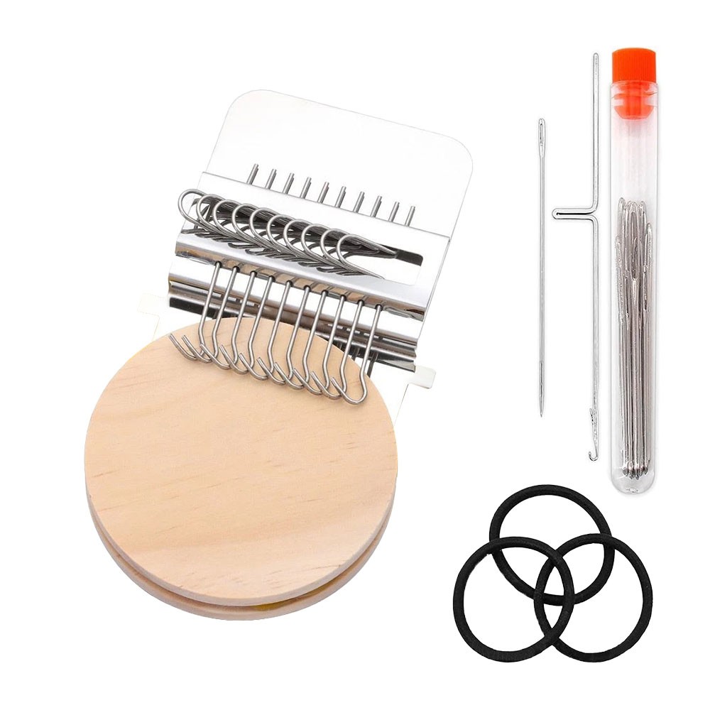 PatchMaker 2.0 Kit, Loom Knitting Kit for Beginners, Mini Patch Darning Loom CW