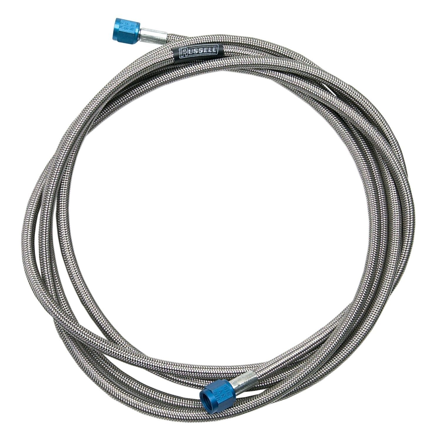 Russell 658590 Nitrous Line -6AN 16' Long Blue 16FT